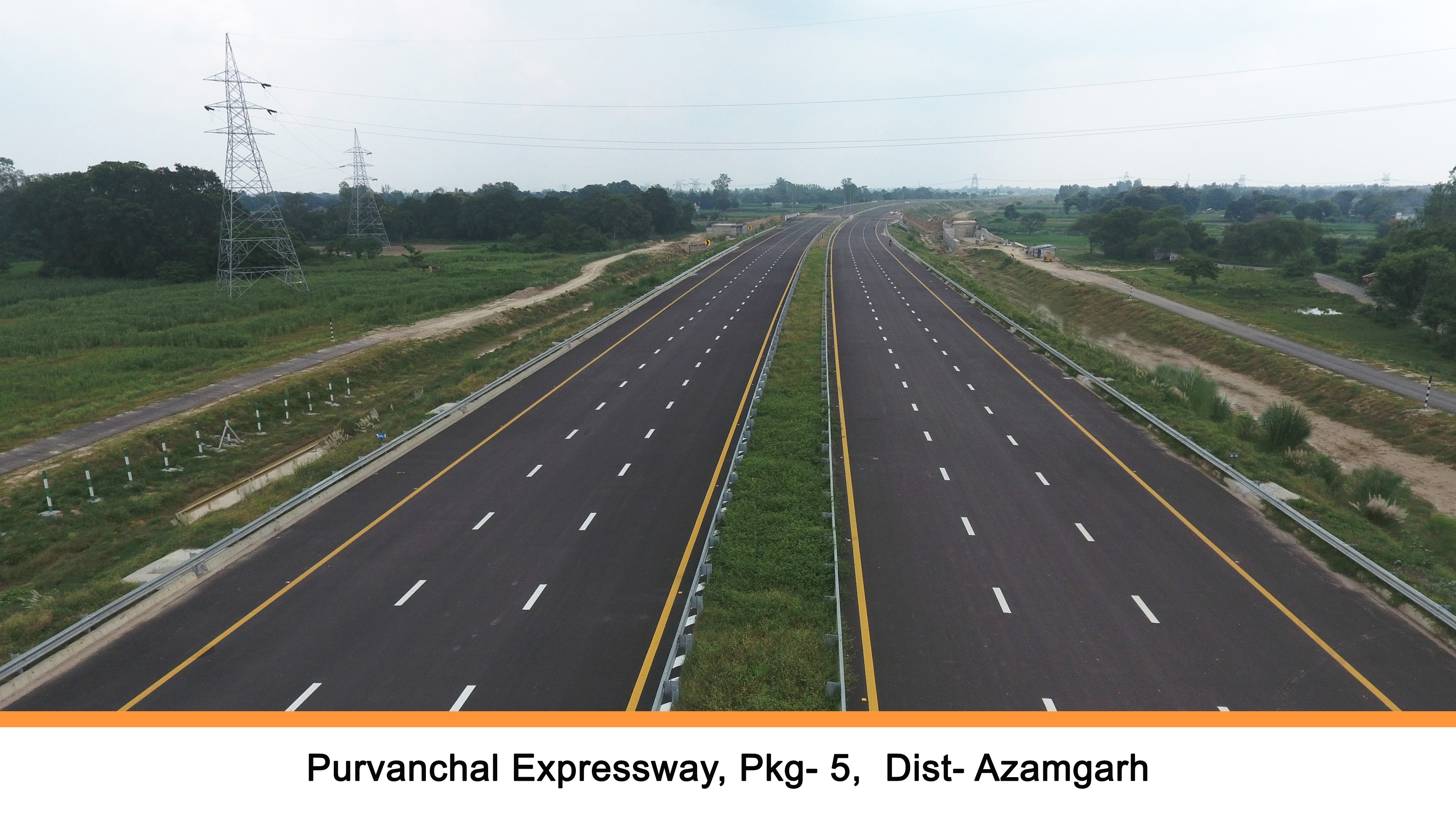 Image of Construction activities of Purvanchal Expressway is in progress