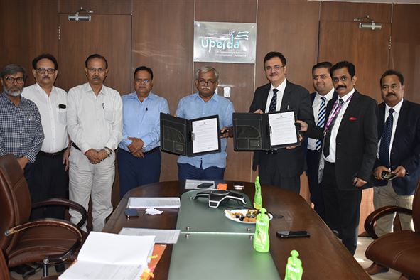 यूपीडा व अडानी समूह के बीच समझौता ज्ञापन पर हुए हस्ताक्षर/MoU signed between upeida and Adani Group