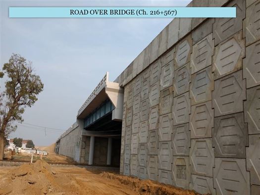 रोड ओवर ब्रिज (Ch. 216+567) / Road Over Bridge (Ch. 216+567)