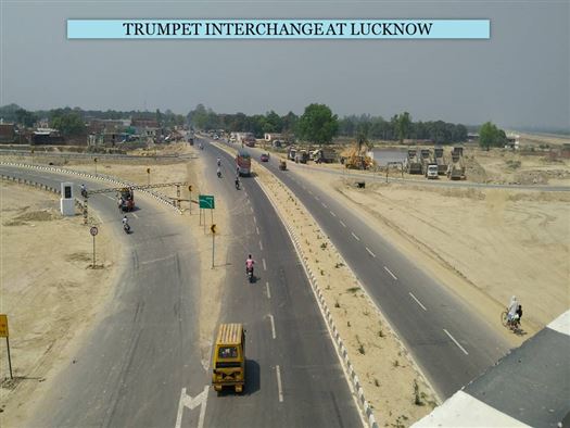 लखनऊ में ट्रम्पेट इंटरचेंज / Trumpet Interchange at Lucknow